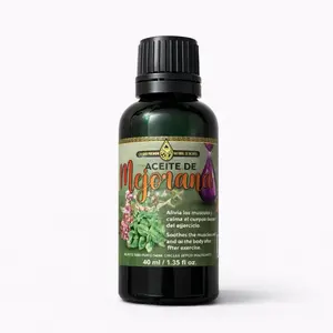 Aceite de Mejorana 40ml | Marjoram Oil para Masaje y Relajación Muscular | Aroma Herbal Natural | Cuidado Corporal Diario