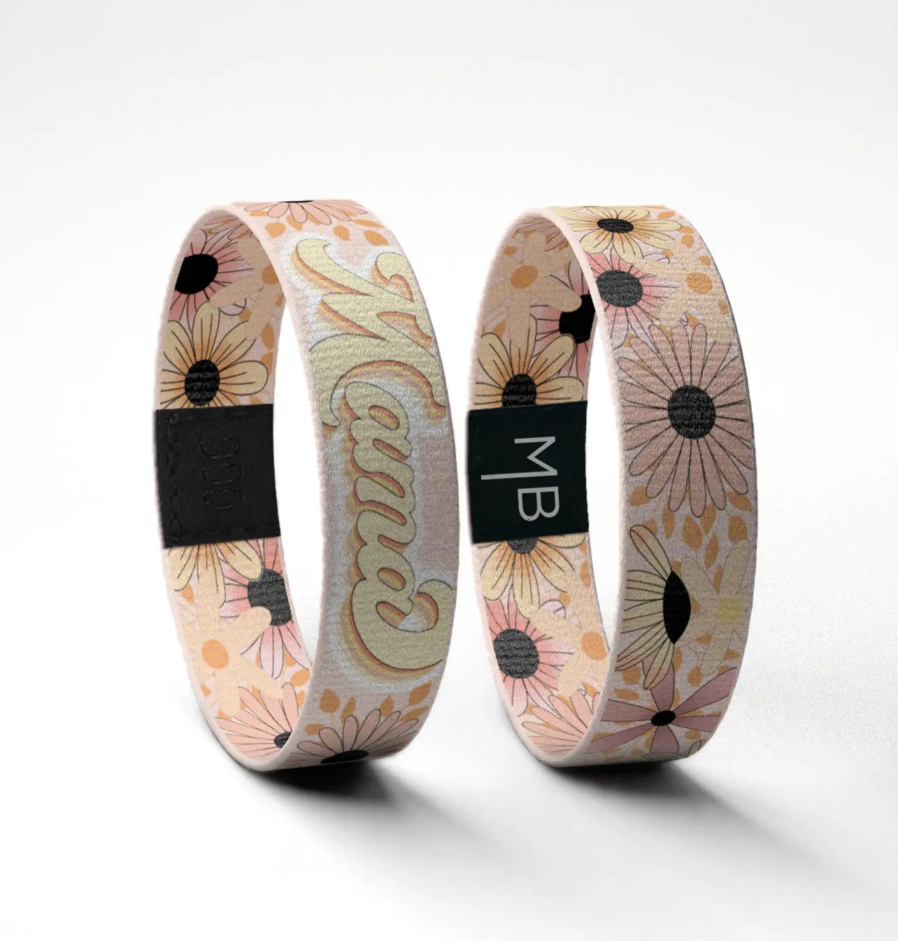 Mama Motivational Reversible Fabric Wristband