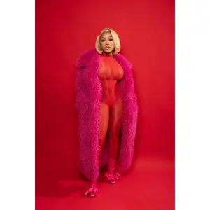 The Heiress Fur Coat - Pink