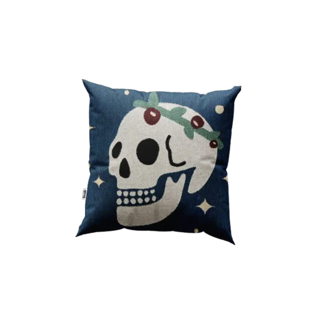 Romance is Dead - Skull Pillow