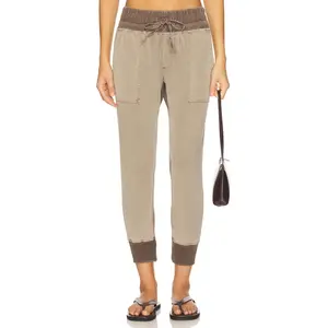 James Perse Mixed Media Pant in Coyote