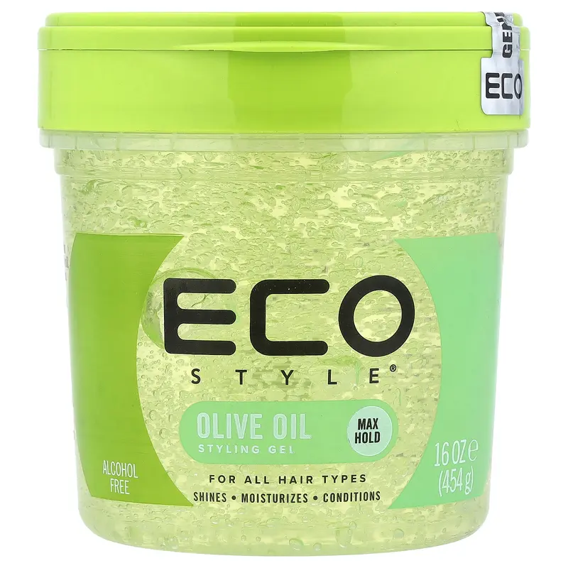 Eco Style Styling Gel, Max Hold, All Hair Types, Olive Oil, 16 oz (454 g)