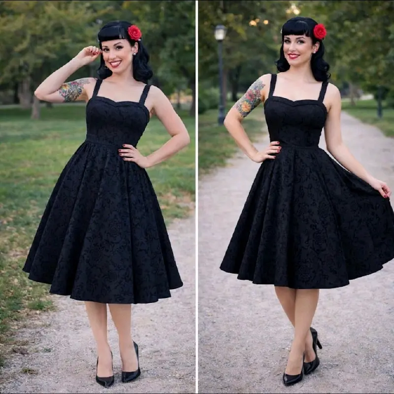 black swing dress - TikTok Shop