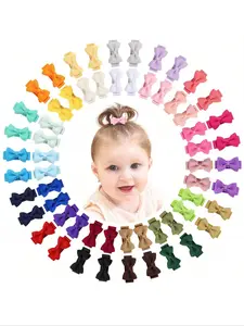 20pcs Mini Macaron Color Bow Hair Clips, Super Cute Clips, Cute Woven Design, Safe Non-Damaging, Perfect for Daily Wear & Holiday Gifts