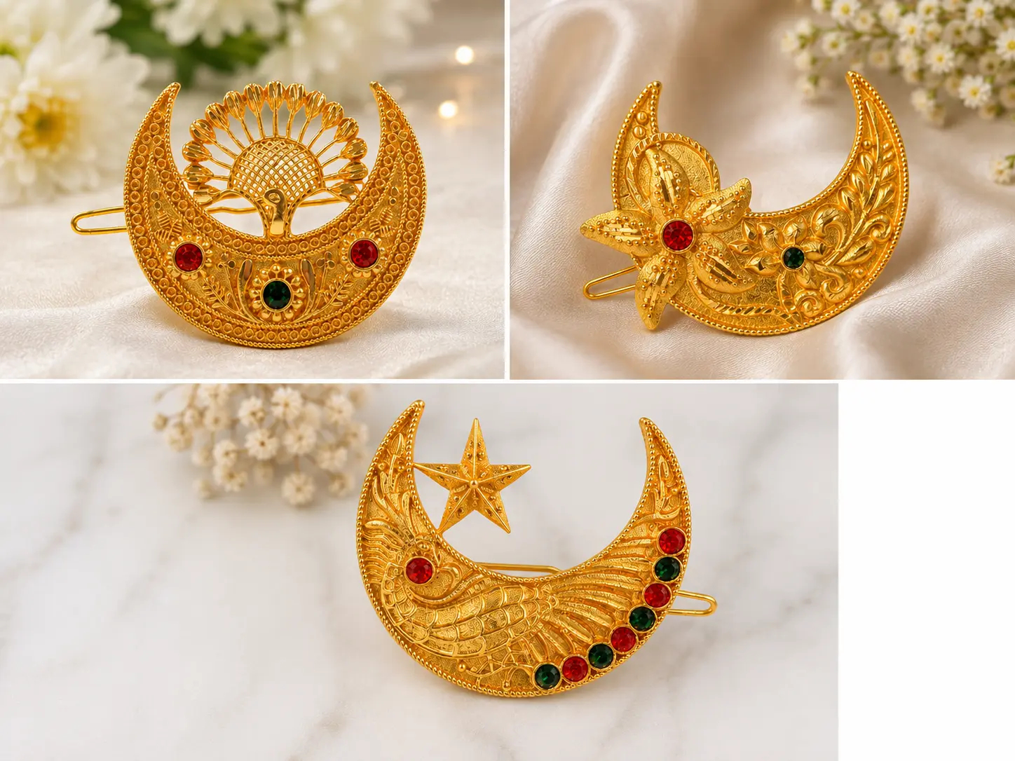 Chandrama (Hair Clip), for your perfect festive look