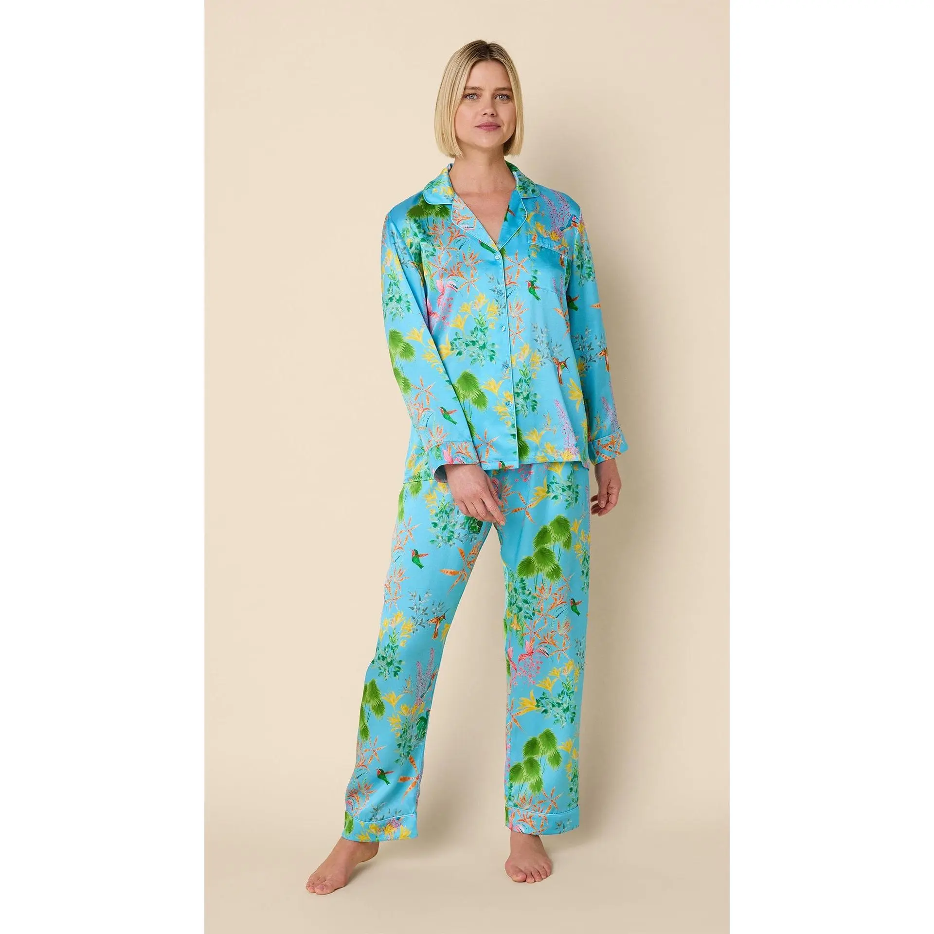 Hummingbird Silk Pajama