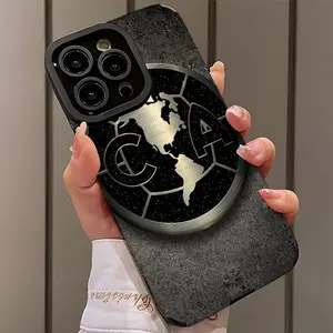 Club Logo Design Pattern Design for Iphone17 16 15 14 13 12 11 Pro Max Plus Air Exclusive Faux Leather Phone Case, Stain-Resistant, Stylish, Trendy Protective Protection Shockproof Cellphone