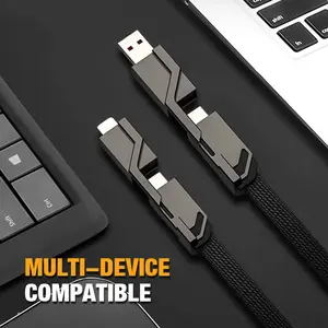 4-in-1 Fast Charging & Data Sync Charger Cord 4-in-1 Fast Charging & Data Sync Charger Cord