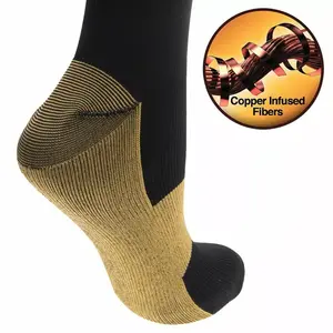 5 Pairs Copper Compression Socks - Enhanced Circulation Support (20-30mmHg) S/M-XXL - Comfortable Knee High Unisex for Nurses, Pregnancy, Running, Hiking, Cycling solid color brief