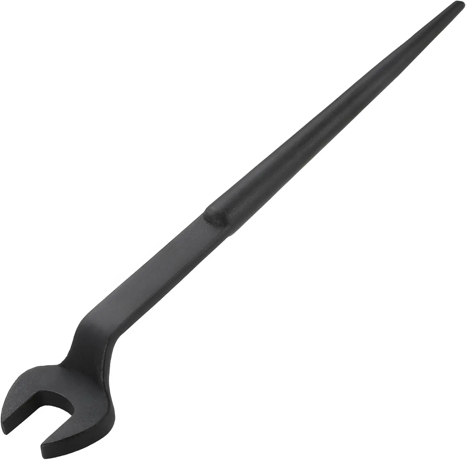 1-1/8 in Nominal Opening Offset Spud Wrench - Forged Steel Construction, Continuous Taper Design, 60° Offset Construction, Ideal for Ironworkers and Tight Spaces