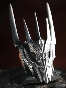 Punk Long Horn Dragon Ring, Cool Dragon Finger Ring, Party Jewelry Accessory, Unique Style, Fashionable and Trendy