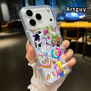 Magnetic Phone Case for iPhone 17 Air 16 Pro Max 15 16E 14 Plus 13 12 Mini 11 Promax X XS XR XSMax Whimsical Fantasy World Pattern Acrylic Back TPU Edges Anti-Fingerprint Ultra Slim Hard Cover Gift