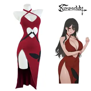 Koruraclub Christmas Women’s Sexy Red Heart Cutout Dress - Slim-Fit Design for Valentine’s Day, Date Nights & Club Parties & Halloween TikTokShopBlackFriday
