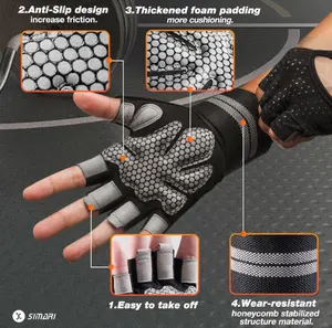 Men's and women's fitness gloves, bicycle half-finger riding gloves, outdoor sports gloves