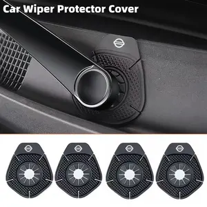 4pcs Car Wiper Hole Protector Covers, Dustproof Windshield Wiper Cover Fits Nissan Full Range Models, Automotive Decoration Accessories Vehicle