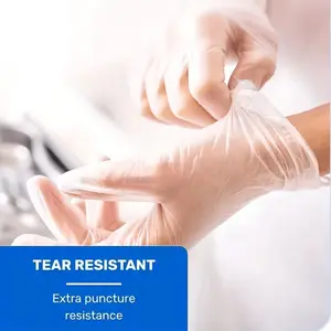 gloves  for  women, 100pcs/storable removable box, disposable gloves, nitrile gloves, PVC gloves, latex-free, powder-free, fingertip texture, touch screen, waterproof and oil-proof, suitable for food handling, daily cleaning, living room, kitchen