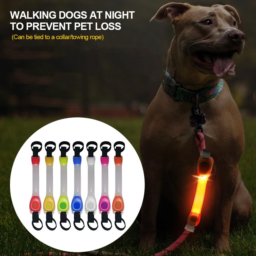 Collar (Glow) - Dog Anti Lost Safety Glowing Collar Outdoor Waterproof Warning LED Flashing Light Strip for Pet Leash Harness Dog Accessories reflective night safety cat collar Rechargeable