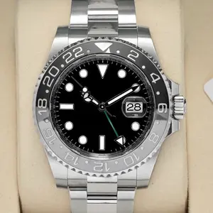 Mens Business Luxury Sports Black Gray Automatic Custom Mod Watch