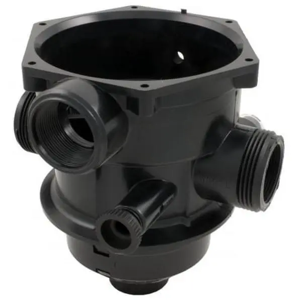 Gli Pool Products 272530 Large Noryl Heavy-Duty D.E./Sand Diverter Valve Replacement, Clamp-Style PVC Body with Diffuser, 2-in. Ports, 6-Position Positive Lock Operation, 1-Piece Handle
