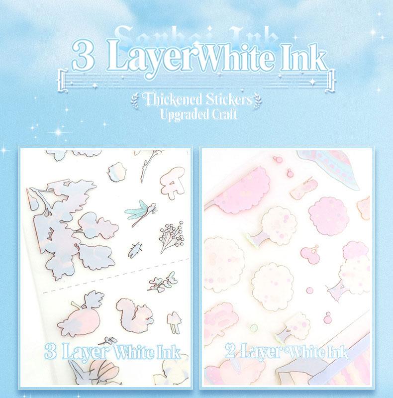 Seasonal Sanctuary Series – 3D Scene Sticker Kit,DIY Fantasy Diorama for Journaling & Scrapbooking,Cottagecore Aesthetic Gift for Women & Girls,PET Sticker Set