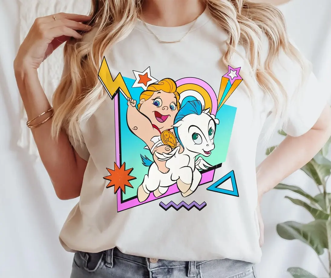 Retro 90S Baby Hercules And Pegasus Shirt, Hercules Dn T-shirt, Dnland Family Trip, Magic Kingdom, Teacher Outfits, Gift For Teacher