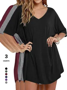 Sexy Deep V Backless Mini Dress, Batwing Sleeve Oversized Tunic, Cozy Loungewear for Spring & Fall, Slouchy Silhouette, Womenswear