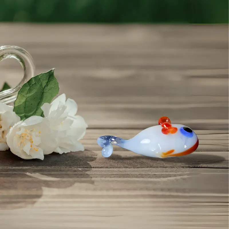 Girl Mouse Figurine, Mini Glass Murano Quality Lampworking Glass Figurine, Hand Made In Ukraine, A Great Addition To Your Collection