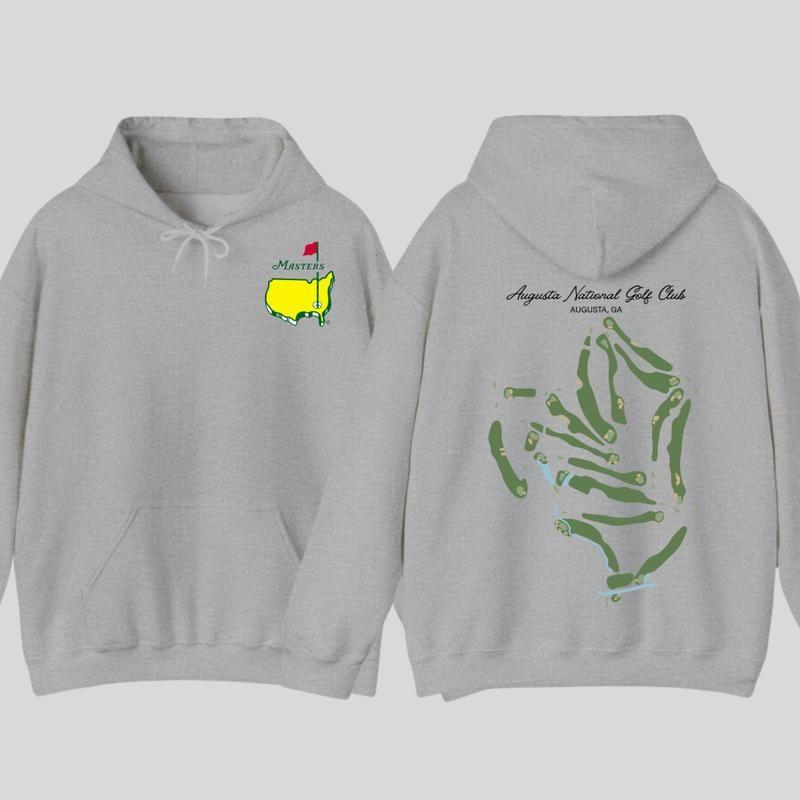 Augusta National Course Map Golf Hoodie, Augusta National Golf T-Shirt, The Masters Tournament Golf Hoodie For Men, Gift For Men