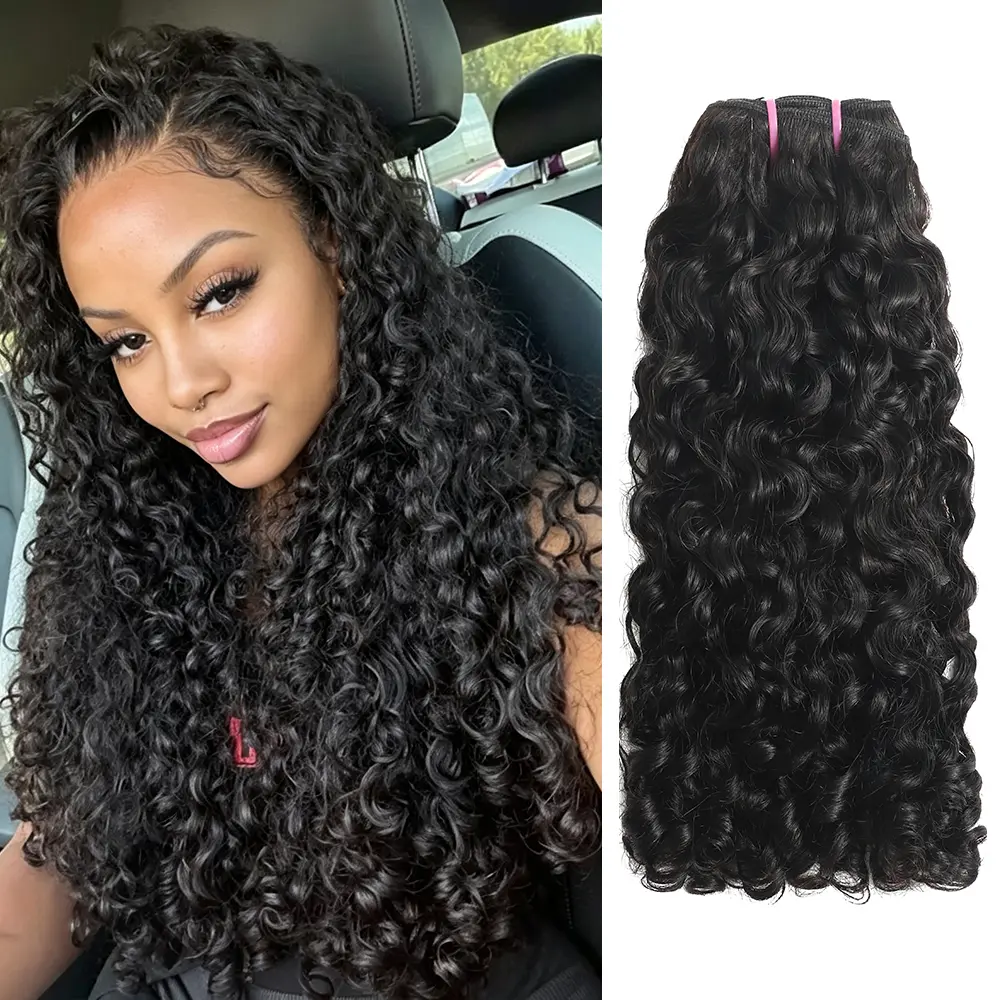ZSF 18A Paradise Curly & Indian Curly & Caribbean Curly | Raw Vietnamese Bone Straight, Natural Color,Virgin Human Hair,Remy Hair,Double Drawn Hair Bundles, Thick Ends Ultra-Flat Seamless Weft, Extensions for Sew In Quick Weave 1/3/4 Pcs