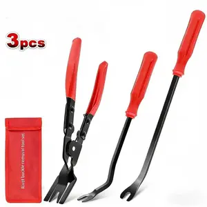Car Trim Rivet Removal Tool Kit - 3 Pcs Auto Clip Pliers & Fastener Remover with Storage Bag, Automotive Door Panel Pry Tool for Car Repair