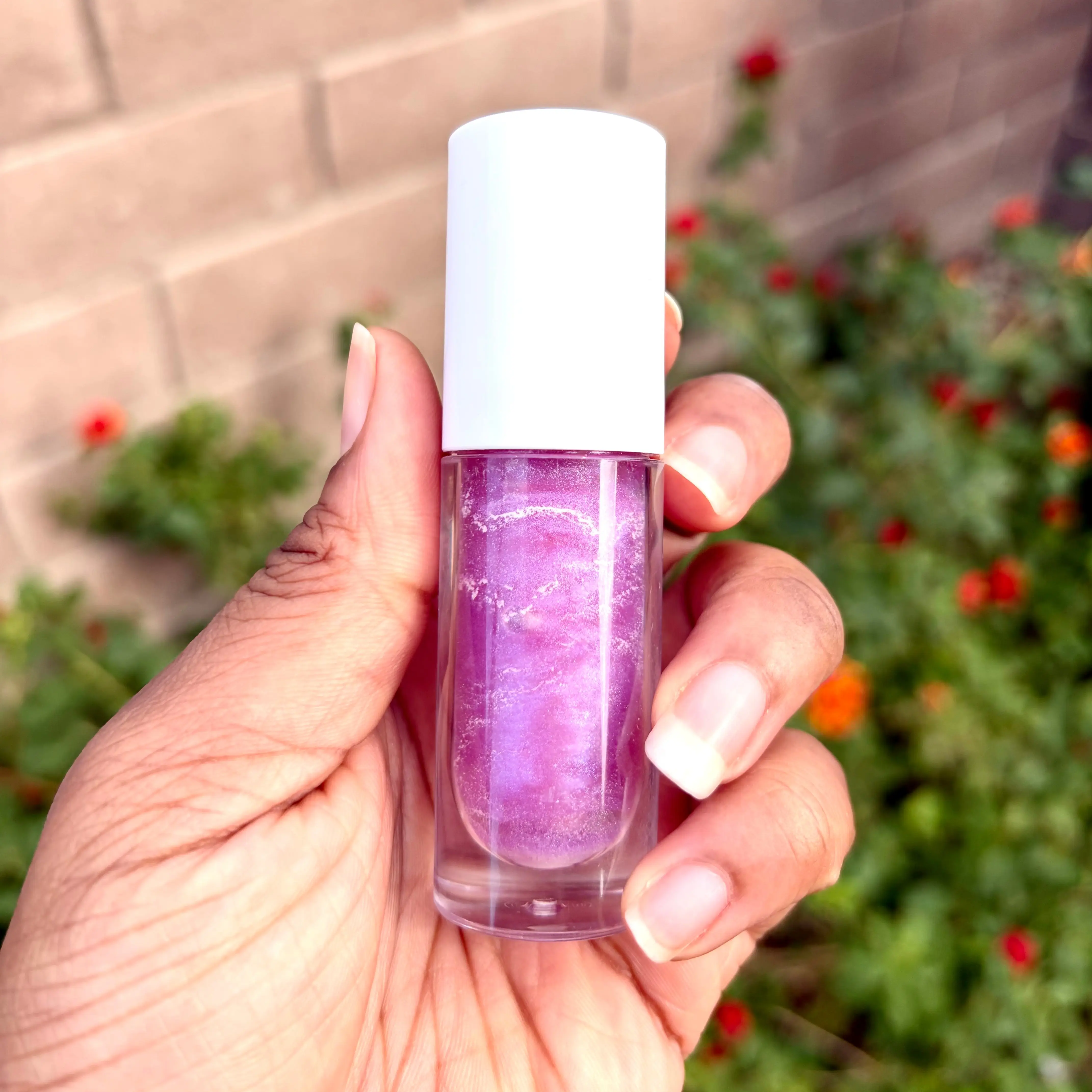 Astral Dream Galaxy-Inspired Lip Gloss with Shimmering Purple Sparkle and Multidimensional Shine Made with Grapeseed Oil and Coconut Oil
