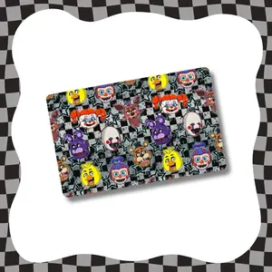 FNAF Card Skin -Durable Vinyl Sticker- Water Resistant & Versatile for Various Card Sizes, Single Sided