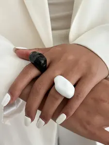 Bohemian Resin Fashion Ring, Boho Style Rings, Stackable Rings, Elegant Light Luxury Jewelry Gift for Women, Casual Party Wedding Holiday Accessories