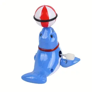 2PCS Wind-Up Sea Lion Ball Toss Toy – 360° Spinning Acrobatic Animal Toy, Fun Kids Gift