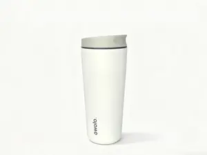 Owala Stainless Steel Keep-Cool Cup - Fashionable, Compact, Portable Travel Cup, 20oz, Pure White, Coffee Cup