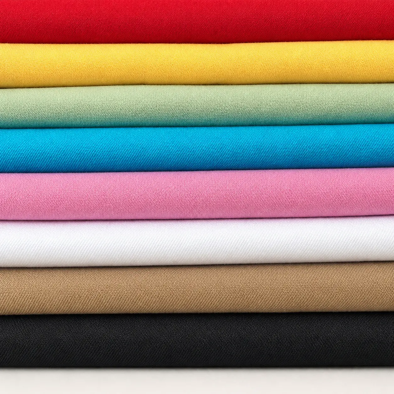 54" 96% Organic Cotton Twill Fabric - 4% Spandex Flex 4-Way Stretch, Structured with Hand and Drape Twill Drape, Natural Shrinkage, Pre-Wash Before Cutting, for Apparel, Dressmaking Uniforms Solid Continuous Yard Blue