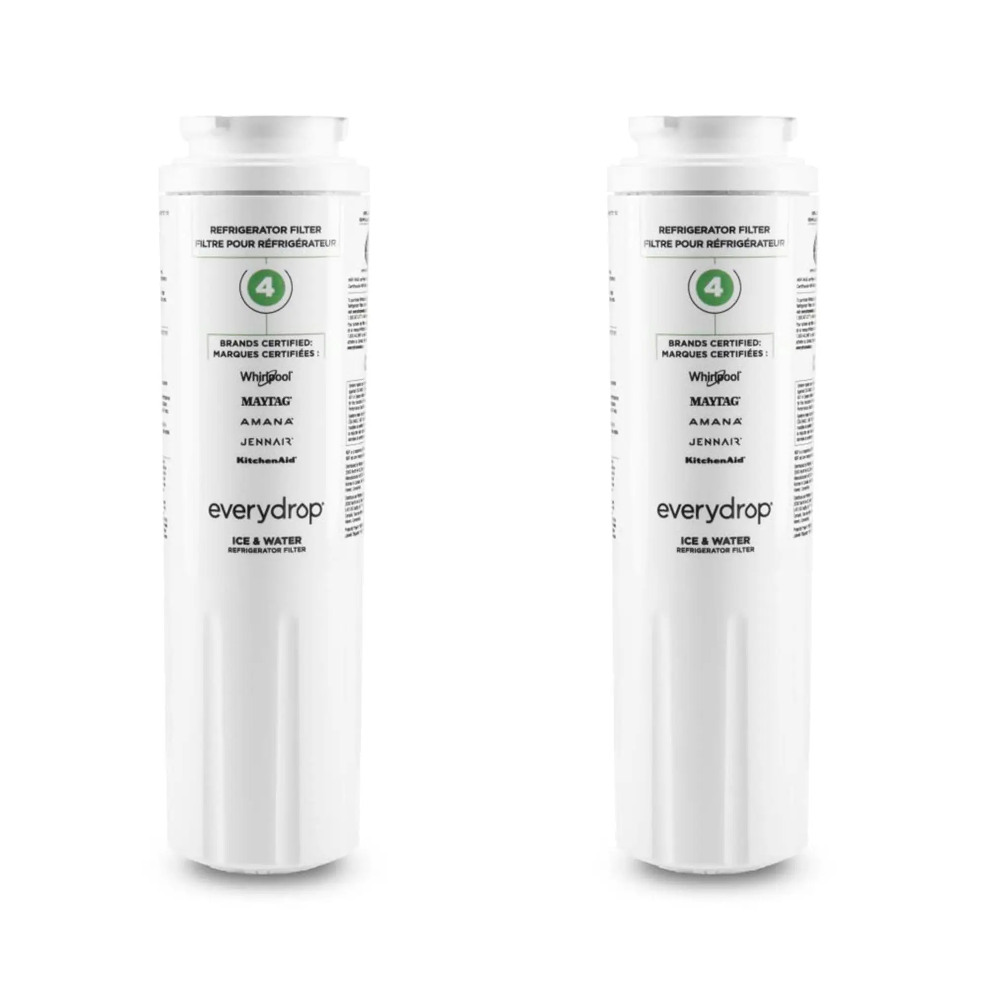Compatible Refrigerator Ice & Water Filter (1-Pack, EDR4RXD1 with 2-Pack Option) – Gunk-Removing, Water Supply Freshness-Enhancing, Easy Hassle-Free Swap-In Home Care Accessory