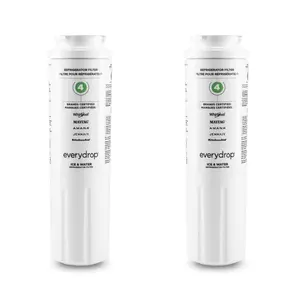 Refrigerator Ice & Water Filter 1 | EDR4RXD1 2 Pack  Filters gunk, keeps ice & water fresh. Easy to swap in—no hassle!