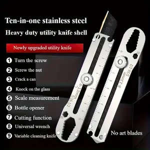 12-In-1 Stainless Steel Precision Holder with a Non-Slip Grip And Automatic Locking Mechanism - a Durable Multifunctional Utility Storage Box, Suitable for, Crafting, Office, And Workshop Use.