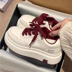 Women's new wide top shoes, multifunctional sports shoes, casual shoes, high top single-layer shoes, lace up board shoes