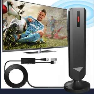 Smart Indoor TV Antenna 2026, Digital 360° Long Distance 4K HD, Compatible with 1080P Tvs, Easy Installation, Includes 5m Cable