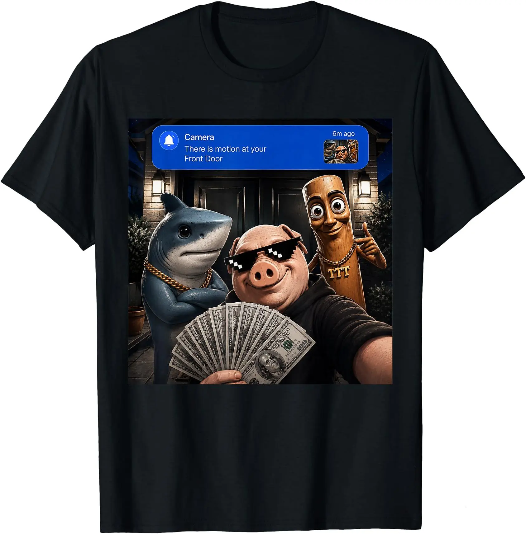 There is Motion at Your Front Door Funny Brainrot Meme T-Shirt