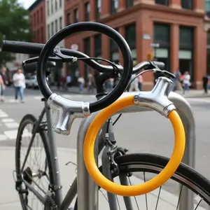Bike Lock with Alarm Anti-Theft Disc Brake Lock Outdoor Cycling Security Accessory Universal Fit Anti-Cut Design Sports Safety Equipment Alert System
