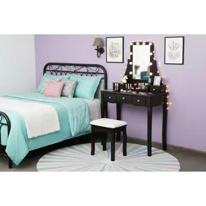 Brown Vanity Table Set