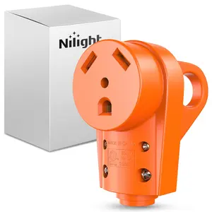 Nilight 30A RV Replacement Receptacle - 125V Heavy-Duty NEMA TT-30R Female Socket with Handle, ETL Certified, High Quality ABS Plastic for RVs, Motorhomes Convenient