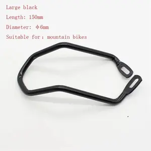 Rear Derailleur Protector Steel Bicycle Derailleur Guard Bike Rear Derailleur Hanger Chain Stay Guard for Mountain Road Cycling Black 150 mm