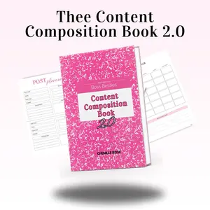 Content Composition Book 2.0 Content Calendar/Planner For Content Creators and Beauty Business Owners