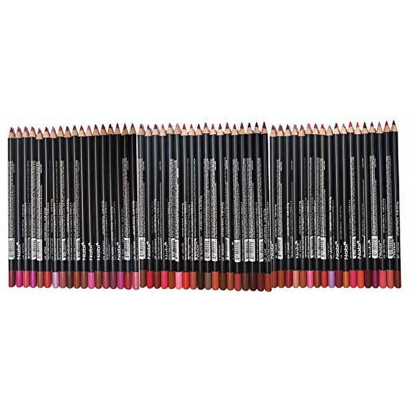 24/12/6 Assorted Colors Nabi Lip Liner Pencil Set, High Pigmented Lip Makeup Soft Pencils, Deep and Rich in Color, Smooth Ultra Fine Lipliner