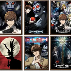 Death Note Light Yagami Poster Anime Fan Canvas Art Print Manga Image Bedroom Wall Decoration Birthday Gift for Teenage Fans Boys Girls
