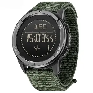 Men's Digital Carbon fiber Watch Shock Militray Sports Super Light Outdoor Compass Waterproof 50M Wristwatches